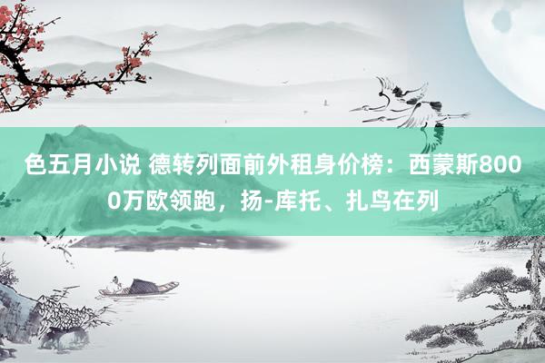 色五月小说 德转列面前外租身价榜：西蒙斯8000万欧领跑，扬-库托、扎鸟在列