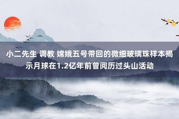 小二先生 调教 嫦娥五号带回的微细玻璃珠样本揭示月球在1.2亿年前曾阅历过头山活动